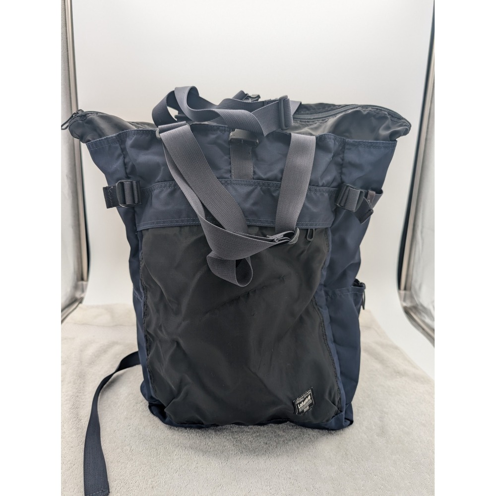 Lafuma Pioneer Spirit Backpack Navy Blue Black Nylon Travel Daypack Bag